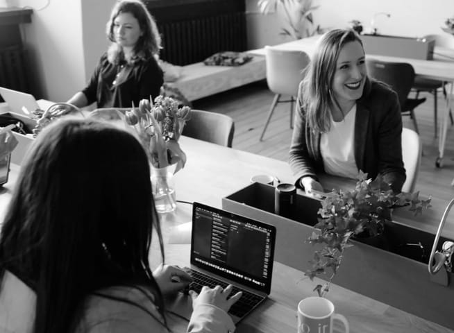 People working in office